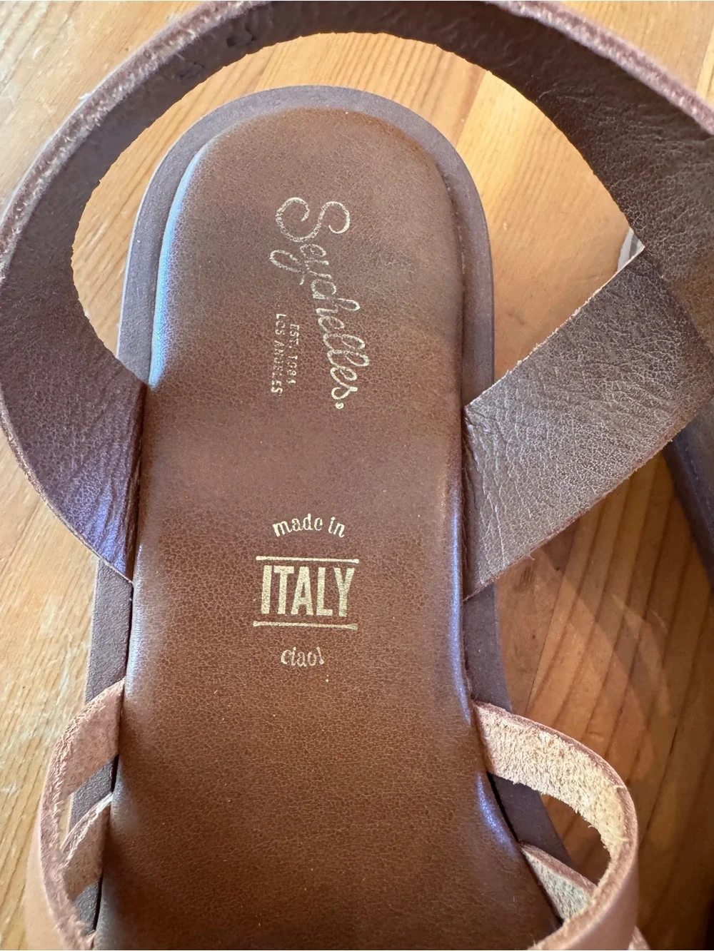 Seychelles Tan Multi-Strap Leather Sandals